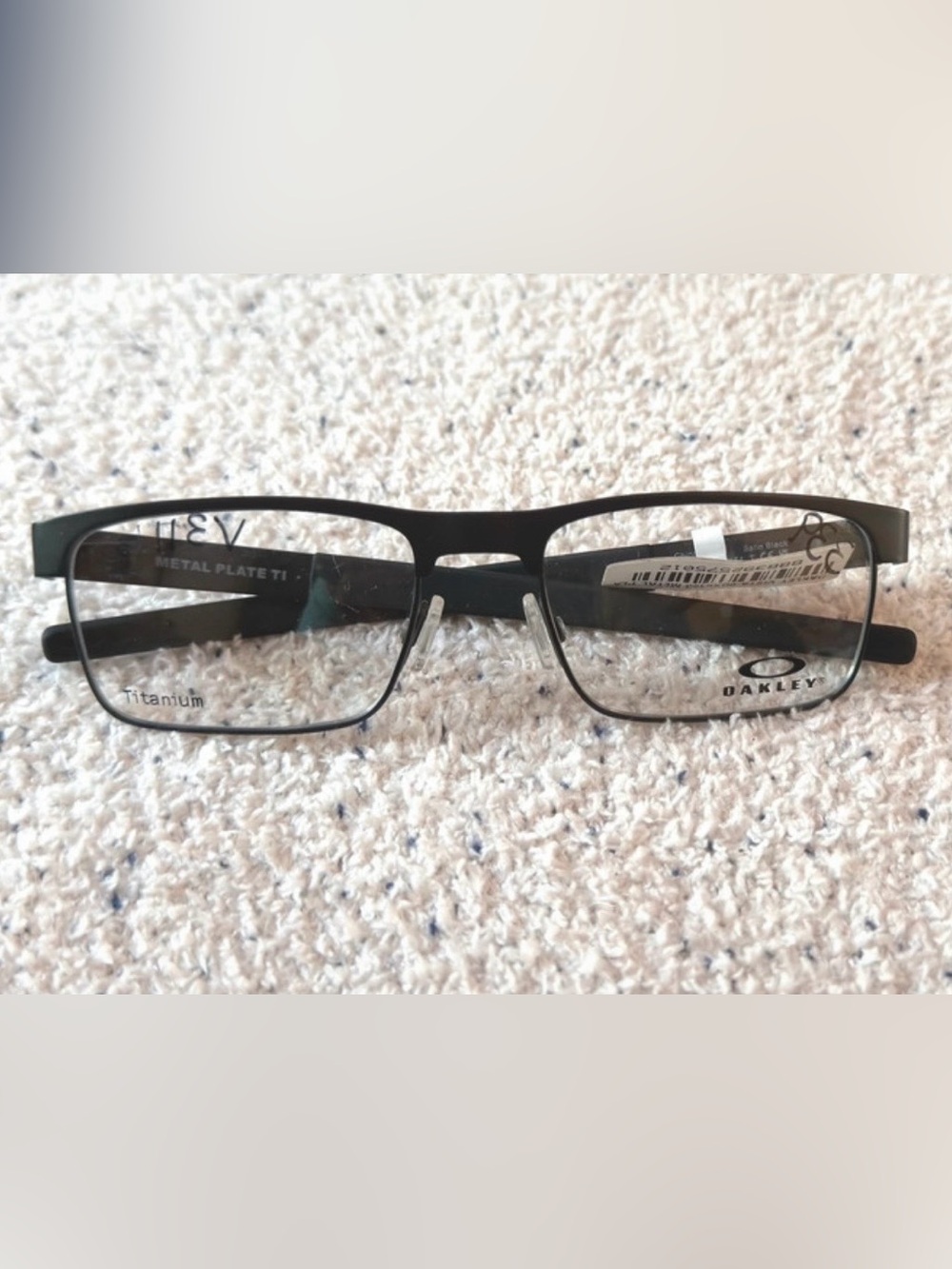 New Oakley METAL PLATE OX5038-1155 Satin Black Titanium Size 55/18/140